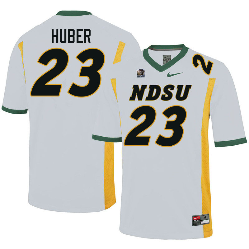 North Dakota State Bison #23 Kegan Huber College Football Jerseys Stitched-White